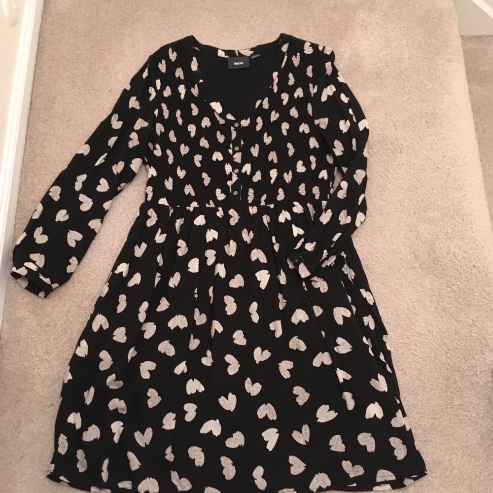 Anthropologie Maeve Hearts Dress sz M
